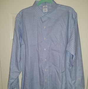 Brooks Brothers 346 Button Down Checkered Shirt Men's sz 17-4/5